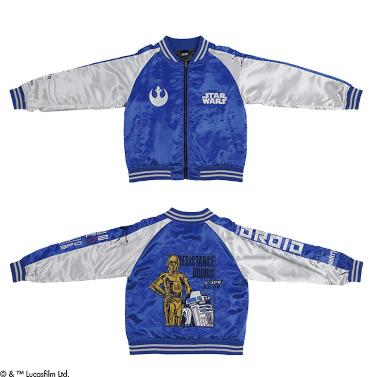 【キャラジャン】スター・ウォーズ シルバーユニバース C-3PO 刺繍スカジャン