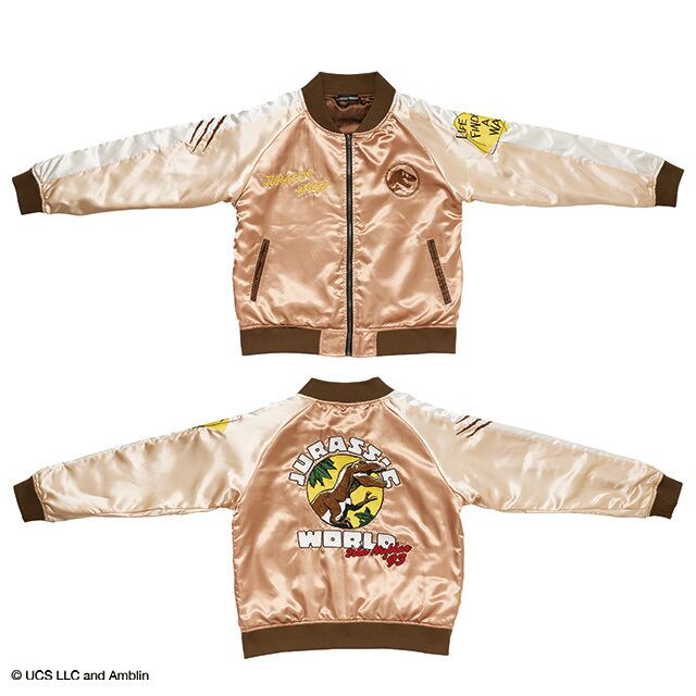 【キャラジャン】 ジュラシックワールド ポップアップジュラシック スカジャン(Lサイズ)