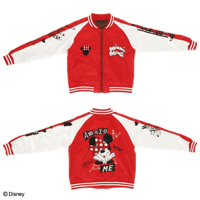 [Character Jacket] Disney Minnie Red Girl Souvenir Jacket (L size)