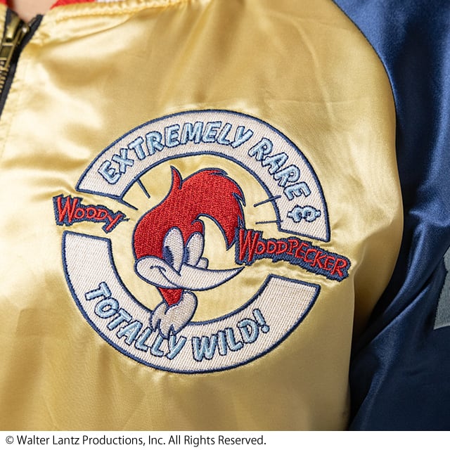 [Character Genre] Woody Woodpecker Woody Woodpecker "Star Symbol" Souvenir Jacket