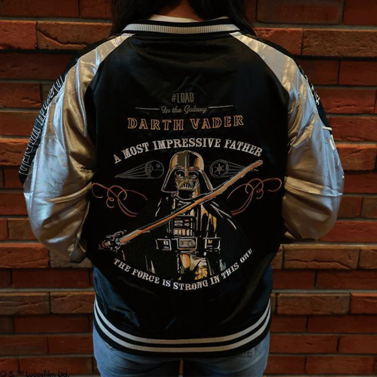 【キャラジャン】 STAR WARS スター・ウォーズ ダースベイダー ゴールドストロング スカジャン