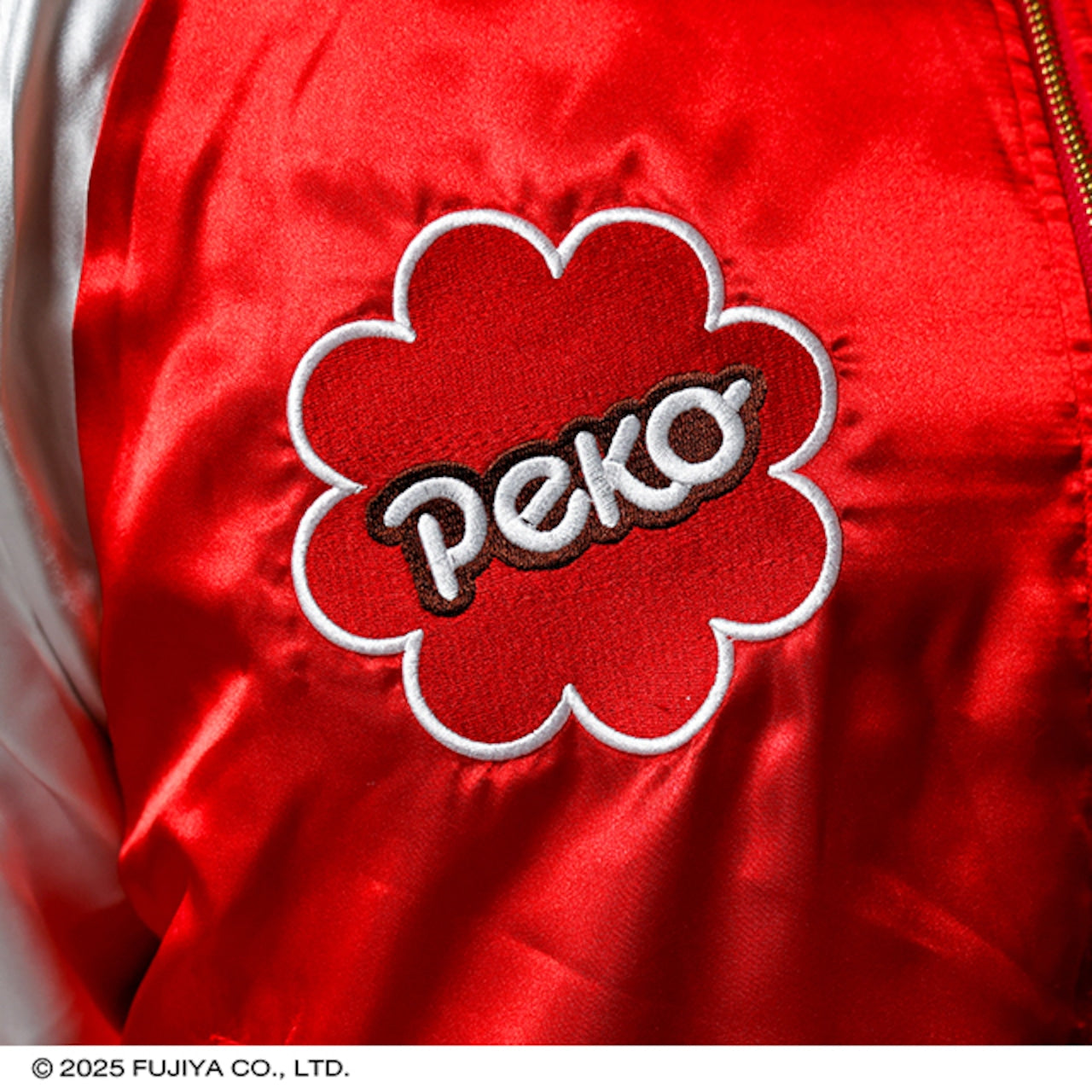 【キャラジャン】Peko&Poko ペコちゃん ラブキャンディ スカジャン （Lサイズ）