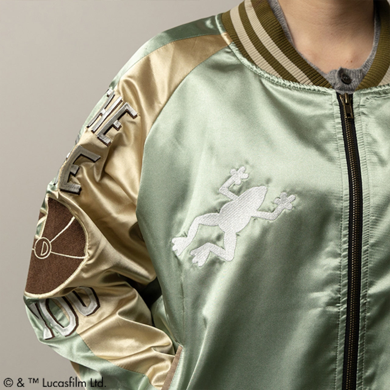 スター・ウォーズ グローグー シーバタフライ 刺繍スカジャン｜キャラ