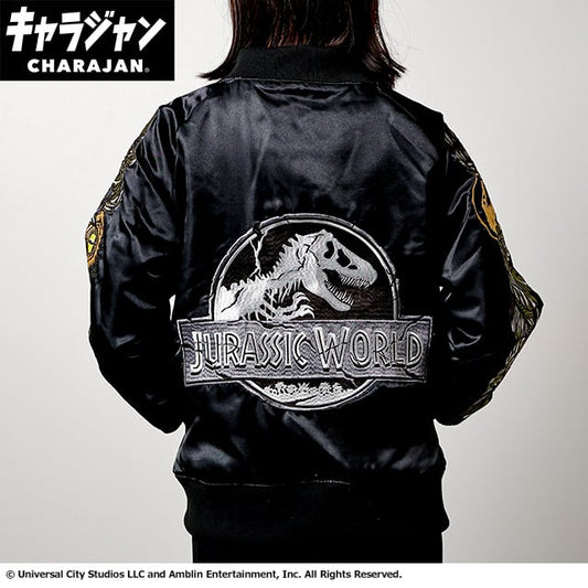 【キャラジャン】ジュラシック・ワールド ジュラシック・ワールド「ダメージロゴ」 スカジャン