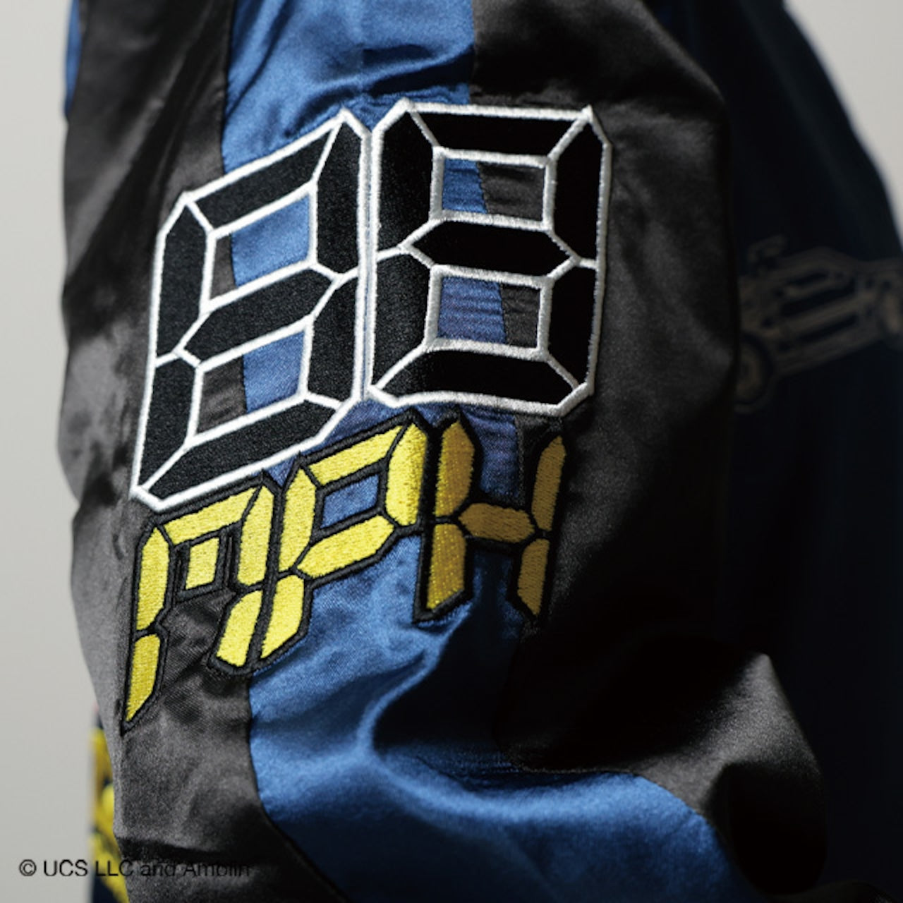 [Character Jacket] Back to the Future Time Blue Sukajan