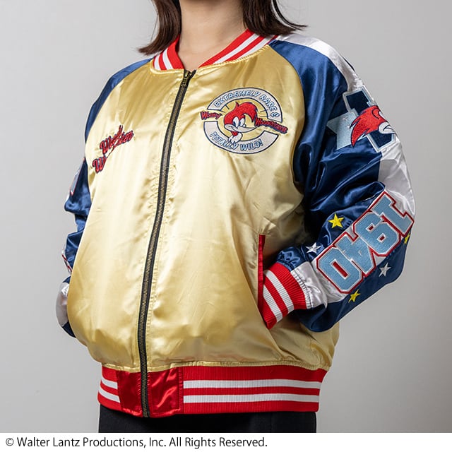 [Character Genre] Woody Woodpecker Woody Woodpecker "Star Symbol" Souvenir Jacket