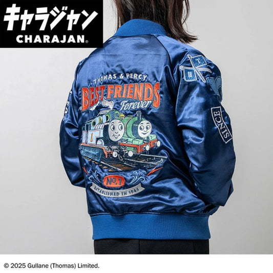【キャラジャン】きかんしゃトーマス きかんしゃトーマス「レディフォーアクション」 スカジャン （Lサイズ）