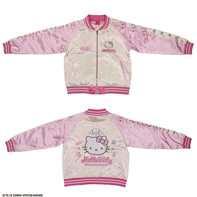 [Character genre] Sanrio Hello Kitty Jewelry Ribbon Sukajan (L-size)