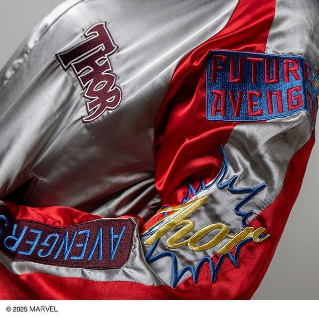 [Character Genre] Marvel Mighty Thor Thunder Grey Souvenir Jacket