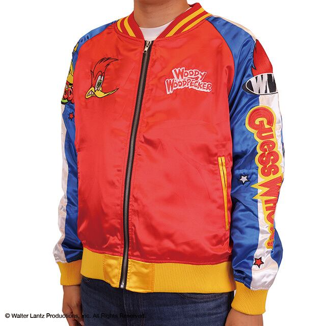 [Character Genre] Woody Woodpecker Funny Laughter Sukajan Jacket (L Size)