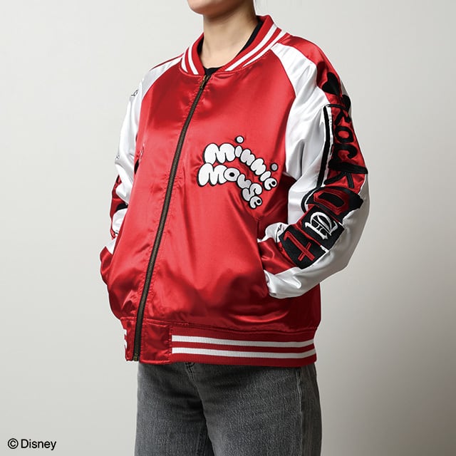 [Character Jacket] Disney Minnie Red Girl Souvenir Jacket (L size)