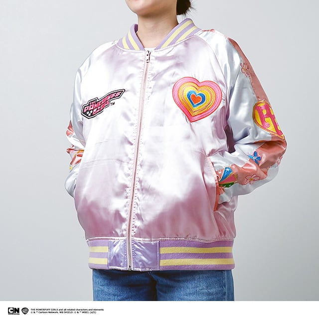 【キャラジャン】パワーパフガールズ パワーパフガールズ ウルトラスーパーパワースカジャン スカジャン （Lサイズ）
