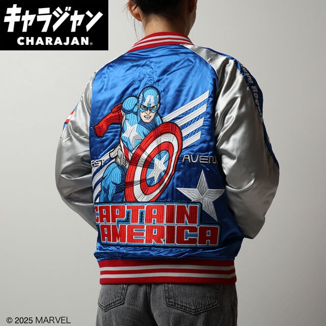 [Character Jacket] Marvel Captain America Triple Star Souvenir Jacket
