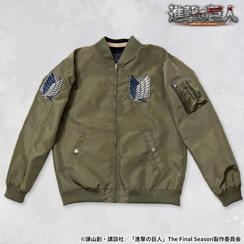 進撃の巨人 リヴァイ×調査兵団 総刺繍 リバーシブルスカジャン SGK-2502