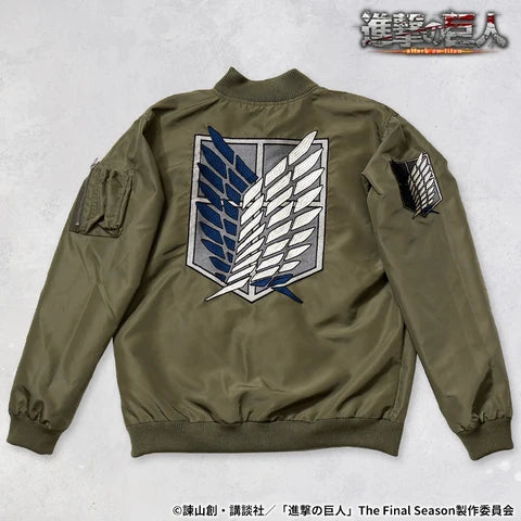 進撃の巨人 リヴァイ×調査兵団 総刺繍 リバーシブルスカジャン SGK-2502
