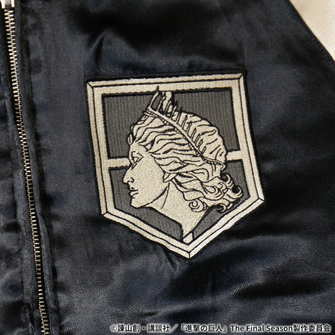 進撃の巨人 リヴァイ×調査兵団 総刺繍 リバーシブルスカジャン SGK-2502