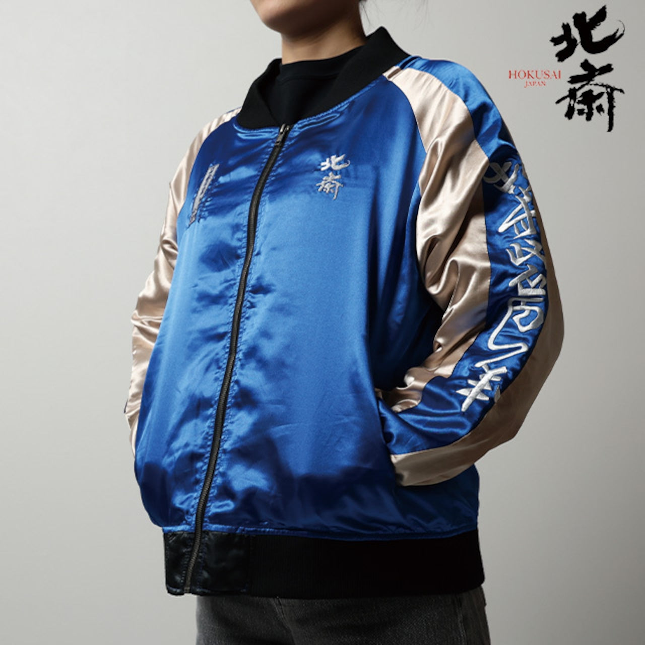 [Character Genre] Katsushika Hokusai The Great Wave off Kanagawa Sukajan Jacket