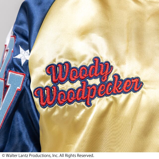 [Character Genre] Woody Woodpecker Woody Woodpecker "Star Symbol" Souvenir Jacket