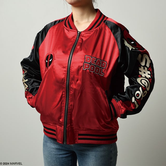 [Character Genre] Marvel Deadpool Splash Souvenir Jacket
