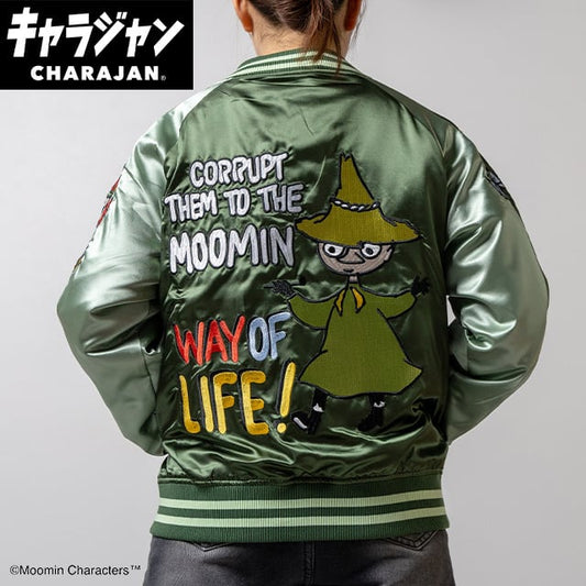 【キャラジャン】 MOOMIN ムーミン スナフキン スカジャン（Lサイズ）