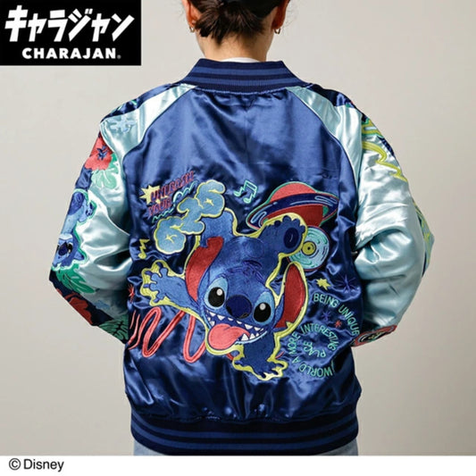【キャラジャン】ディズニー リロ&スティッチ スティッチ「エクスペリメント」 スカジャン