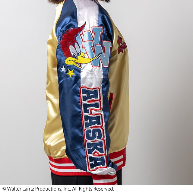 [Character Genre] Woody Woodpecker Woody Woodpecker "Star Symbol" Souvenir Jacket