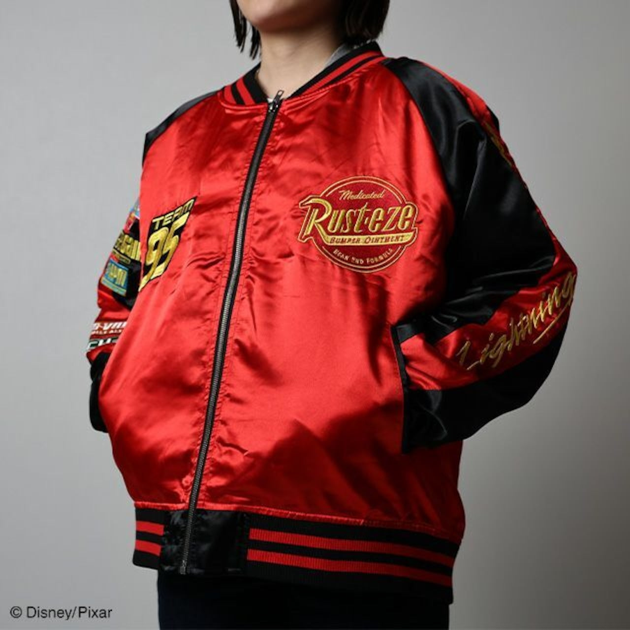 [Character Genre] Disney Pixar Cars Cool Champ Sukajan Jacket (L Size)