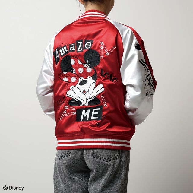 [Character Jacket] Disney Minnie Red Girl Souvenir Jacket (L size)