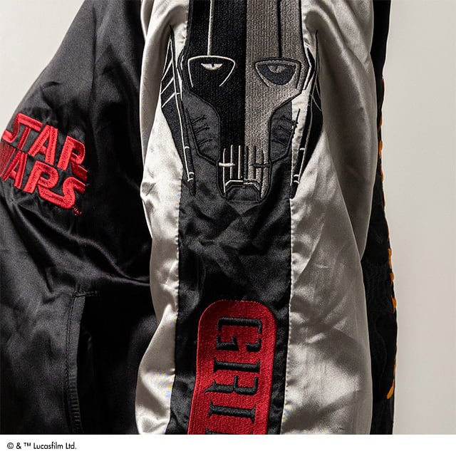 【キャラジャン】 STAR WARS スター・ウォーズ シャドウブラック スカジャン