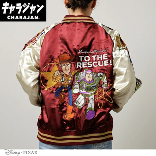 【キャラジャン】ディズニー トイストーリー トイ・ストーリー「バズアンドウッディ」 スカジャン