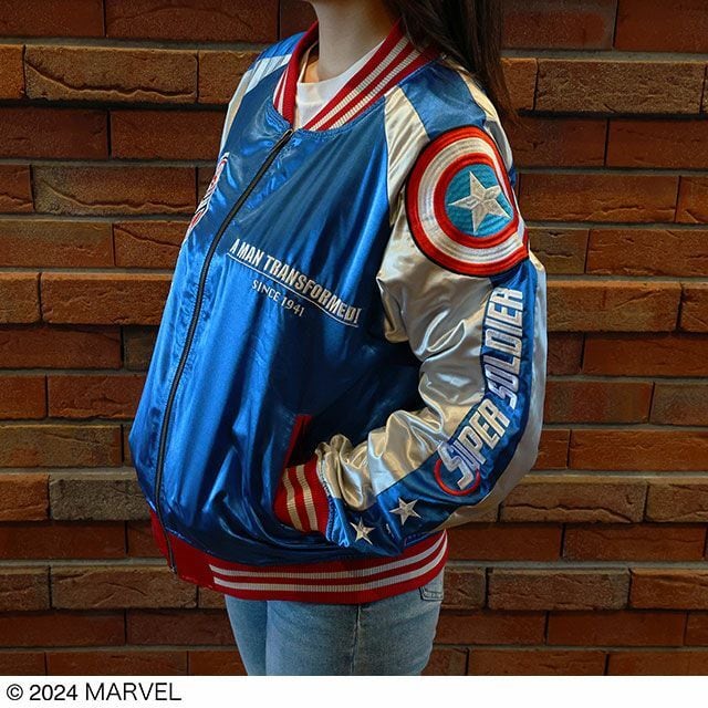 [Character Jacket] Marvel Captain America Triple Star Souvenir Jacket